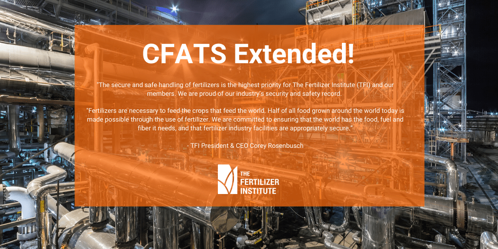 TFI Applauds Extension of Key Security Program CFATS