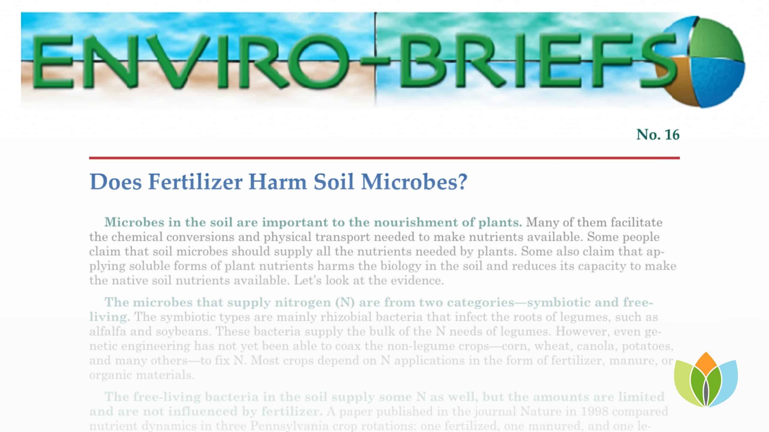 Does Fertilizer Harm Soil Microbes?