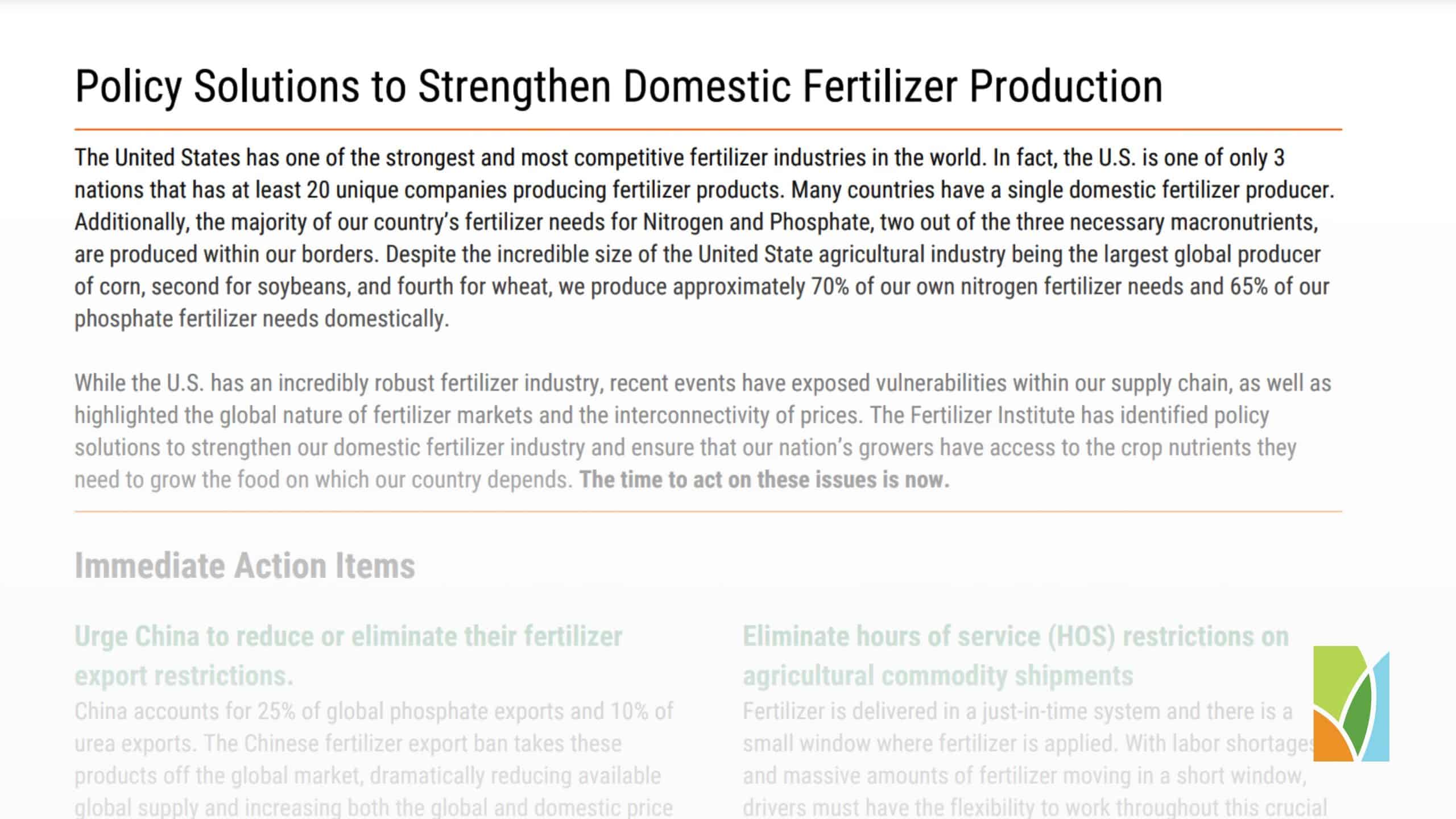 Fertilizer Market Policy Solutions