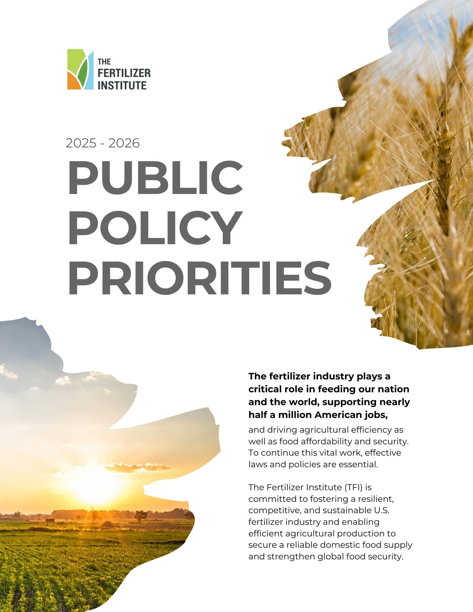 TFI Releases Public Policy Priorities Focused on Strengthening Supply and Food Security
